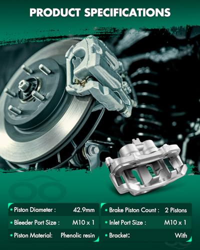 Image of SCITOO - Front Left Disc Brake Caliper Assembly w /Bracket For Nissan Model - For D21 1992-1994,For Frontier 1998-2004,For Pickup 1995-1997 19B1673