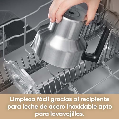 Miniatura 12 de Severin Espumador De Leche Por Inducción Spuma 500, Espumador Eléctrico Apto Para El Lavavajillas, Bote Espumador, Acero Inoxidable Cepillado Negro Mate, Sm 3585