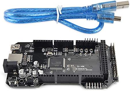 BCZAMD Cloned RE-ARM Control Board Upgrade Mega 2560 R3 3D Printer Board 32-Bit Motherboard 3D Printer Parts to Ramps 1.6/1.5/1.4 with USB Cable Compatible with Arduino