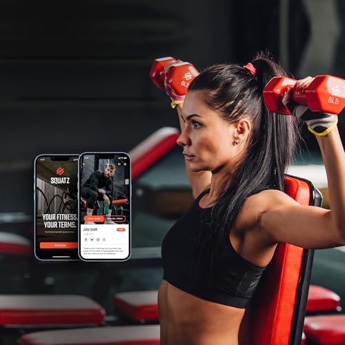 Image of Squatz Adjustable Dumbbell Set 70-140LB Adjustable Dumbbells For Home Gym, Anti-Slip Handle With Heavy‑Duty Plates, Exercise Fitness Dumbbells For Home Gym Strength & Weight Training