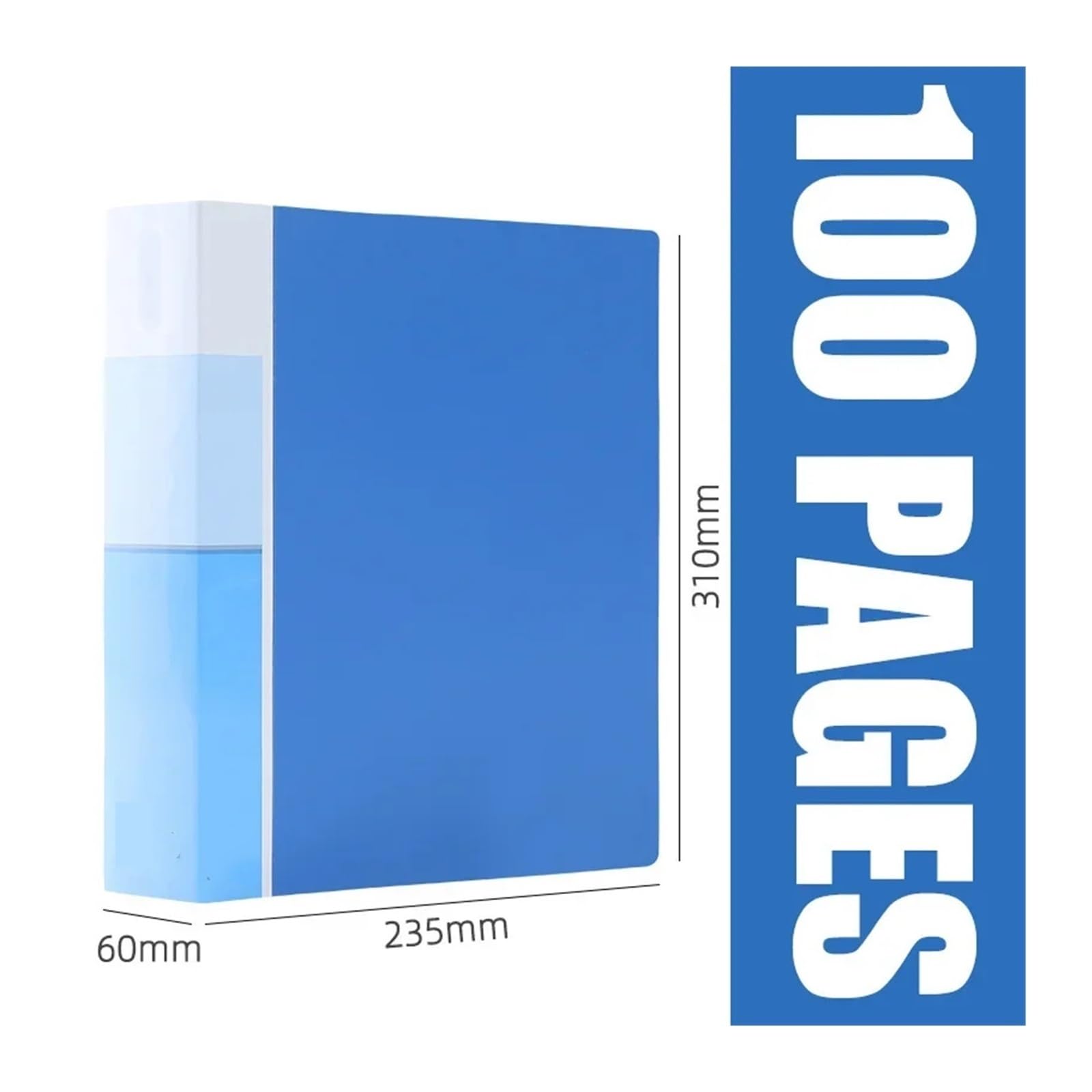 Music Sheet Chormappe Dateiordner | Transparente Einlegeblätter im A4-Format for Organisieren und Präsentieren von Dokumenten im Büro(1pcs-blue-100pages)