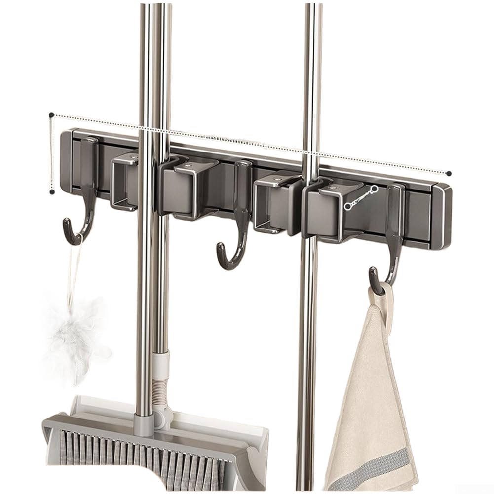 para soporte Escoba Pared Sin Taladro 41cm Anti-Humedad para(three)