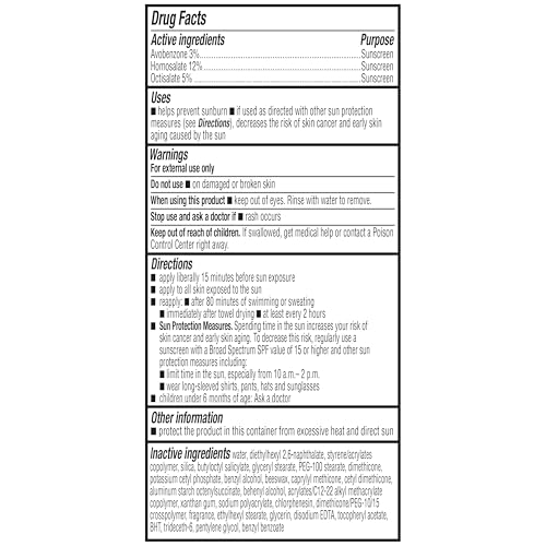 Amazon Basics Sheer Facial Sunscreen SPF 55, UVA/UVB Protection, Water Resistant (80min), Formulated without Octinoxate & Oxybenzone, 3 fl oz (Pack of 1) (Previously Solimo) - Image 5