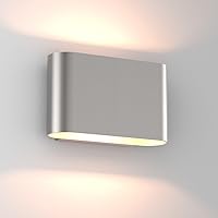 Vista 14 de Aipsun Juego de 2 Apliques de Pared LED Modernos Negros Luces de Pared para Interiores con Cableado Fijo Hacia Arriba y Hacia Abajo Luz de Montaje