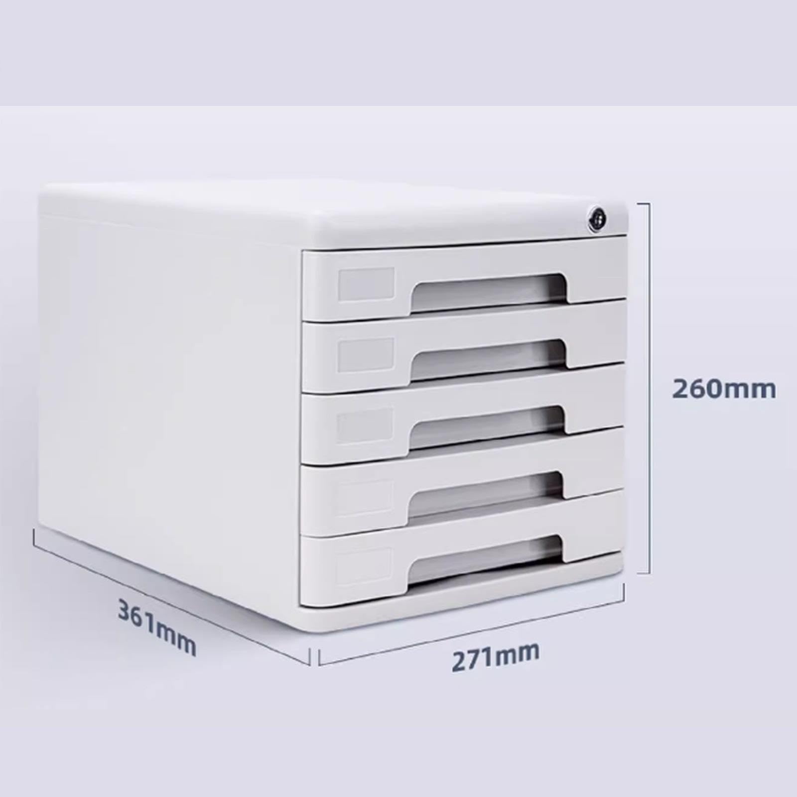 Classeur Verrouillable À 5 Niveaux Boîte Rangement Pour Fournitures Bureau