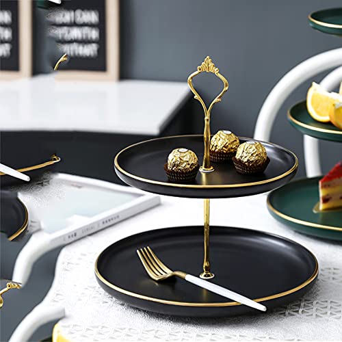 Présentoir à cupcakes à 3 niveaux en céramique pour buffet chic - 6