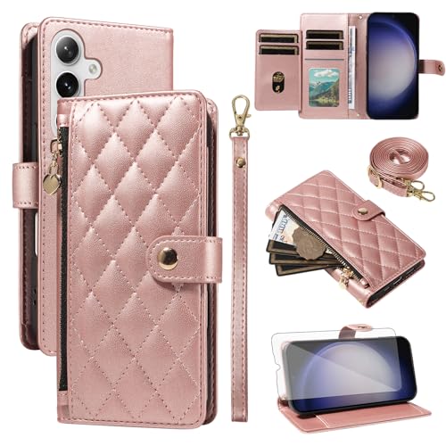 Coque Samsung S25 Plus avec fermeture éclair protège-écran et dragonne