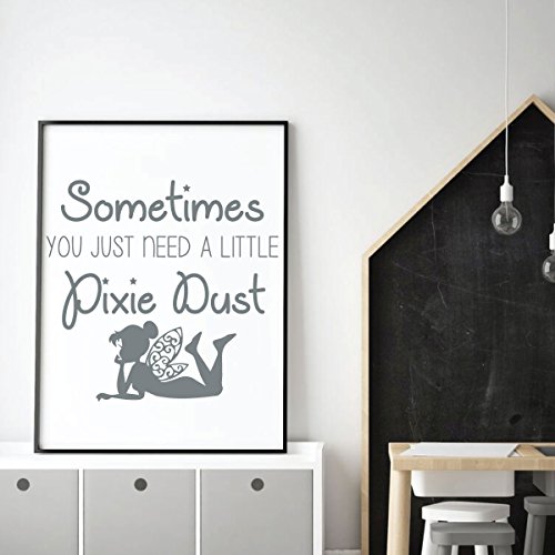 Vinilo decorativo Fairy Wall Decor con texto y acabado mate miniatura 7