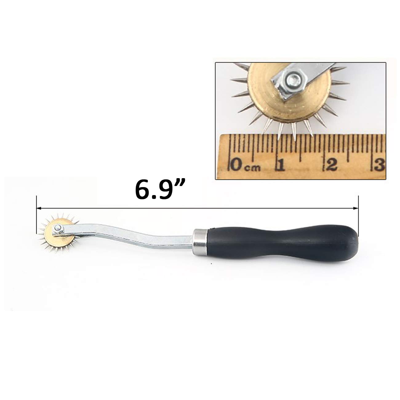 FIRSTXIU 20 ruote per tracciare punte ad ago in pelle, 2 mm, 4 mm, per cuciture in pelle, strumento per cucire in pelle