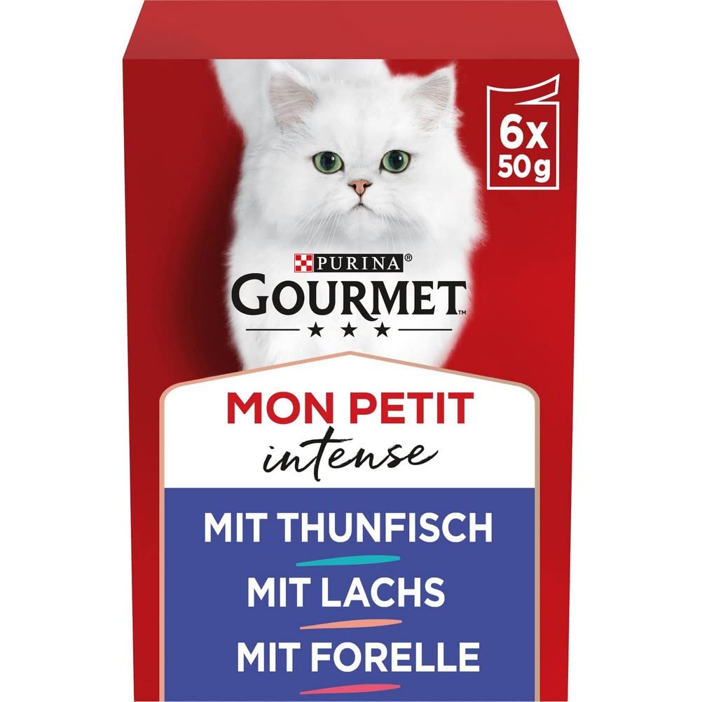 Gourmet Purina Comida para Gatos Adultos Mon Petit, 8 Unidades (8 x 6 x 50 g)