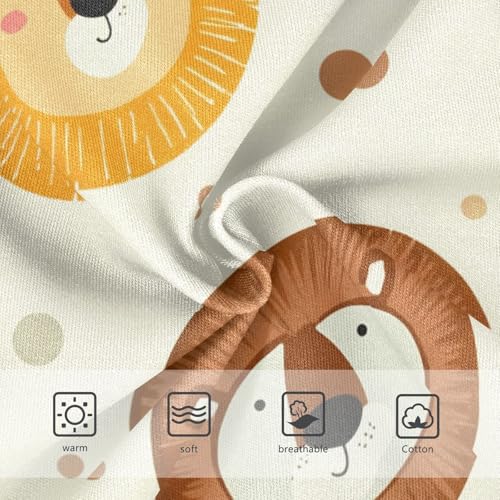 Fun Girls Underwear Toddlers 2t Cotton Panties Little Girl Cute Cartoon Lion Bear Faces Briefs Girls Undies3