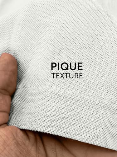 Image of XYXX Men's Apex Mercerized Cotton Striped Collar Pique Polo T-Shirt