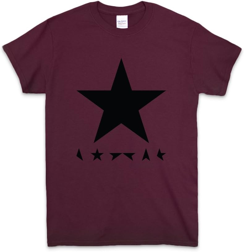 DAVID BOWIE BLACKSTARS - T SHIRT - MAROON - XL