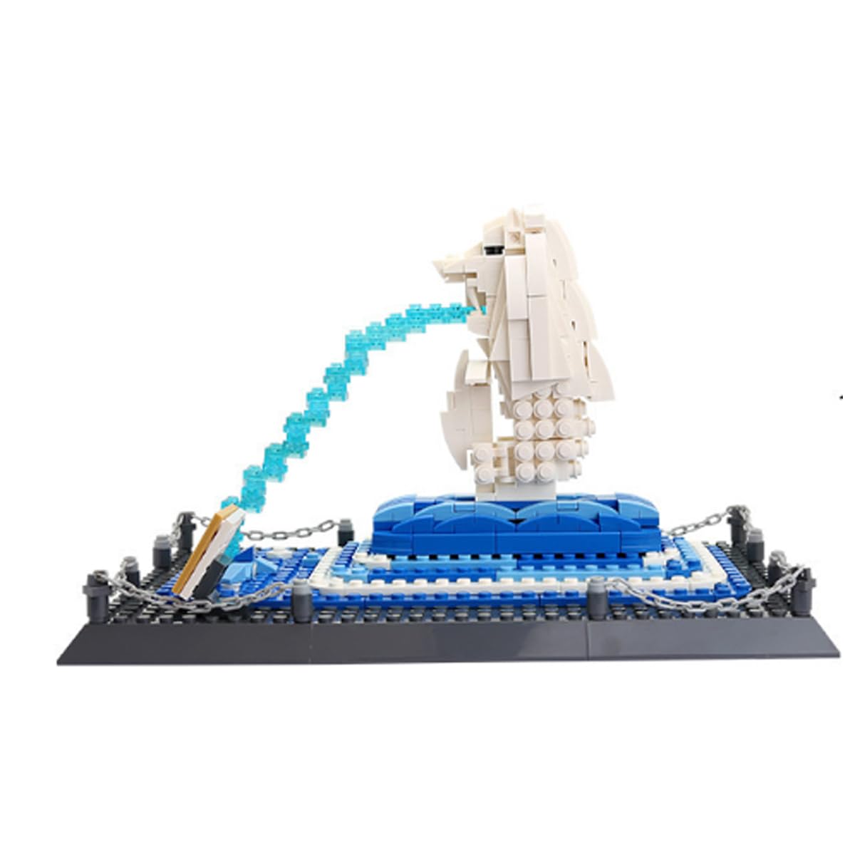 DAHONPASingapore-Merlion Architecture Building Blocks Set 500+pcs - World Famous Architectural Model Toys Gifts for Kids and Adults.
