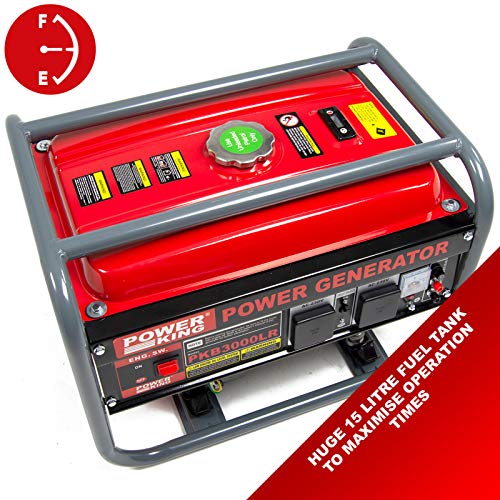 PowerKing 2200w Petrol Generator PKB3000LR 2.75KVA 6.5HP 4 Stroke with 2 x 230V 13Amp Sockets - 2 Years Warranty - Image 5