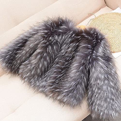 Kids Baby Girls Long Sleeve Furry Coat Faux Fur Coat Jacket Winter Thick Warm Fleece Fuzzy Coat Outwear Clothes4