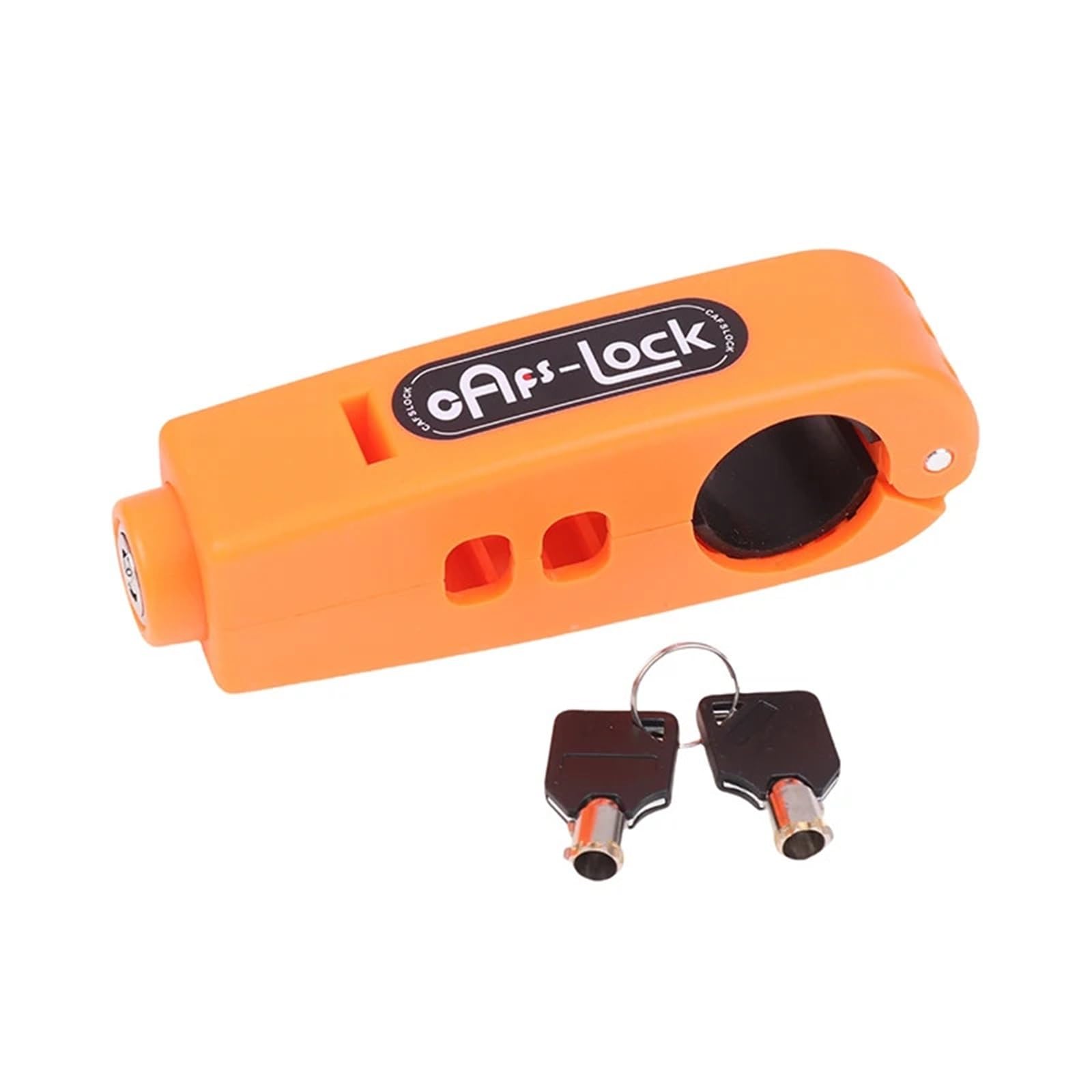DGOINGPI Vehicle Bike Anti-Theft Lock Set For Bike Handlebar Lock Brake Lock Motorcycle Lock Horn Throttle Lock(Orange)