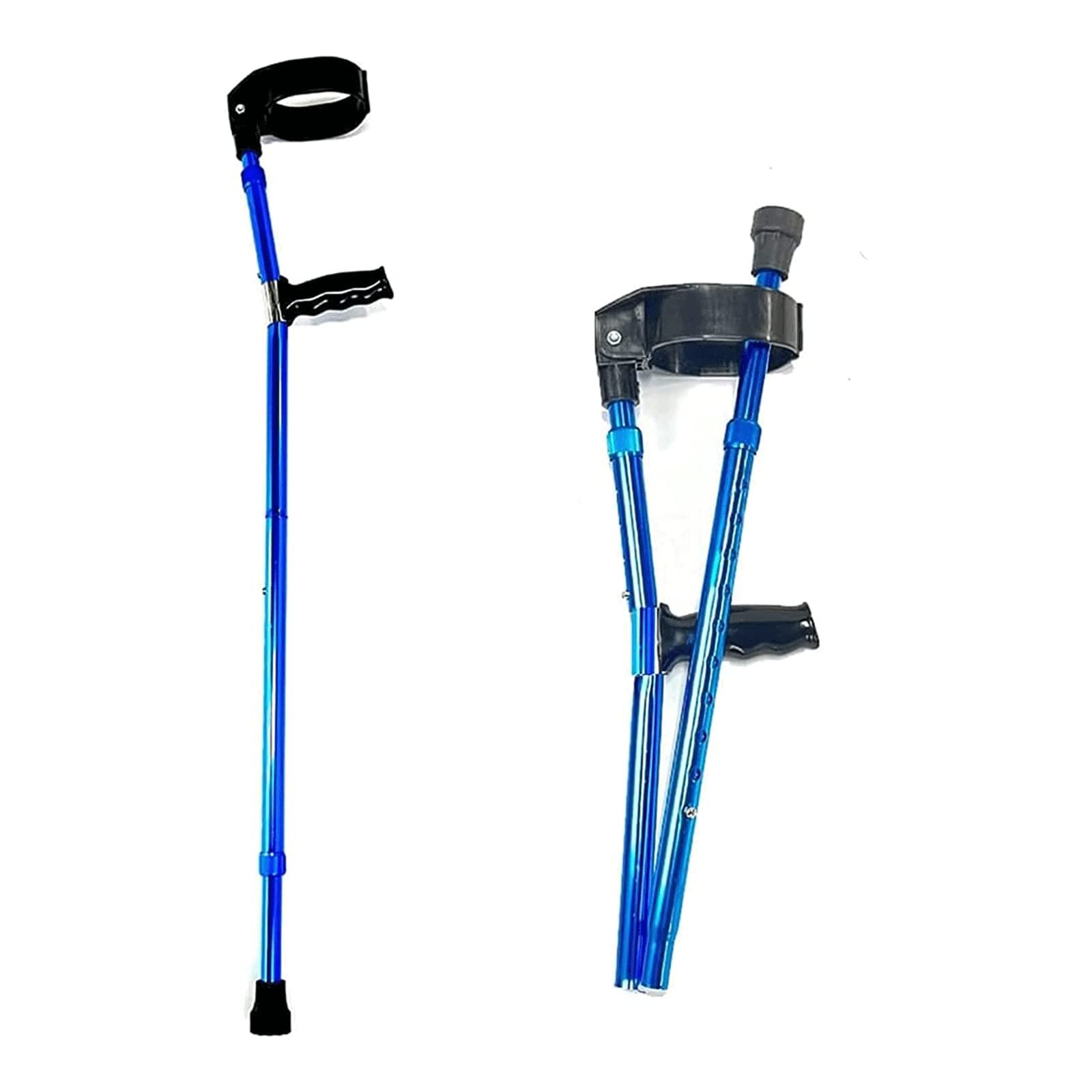 Seguridad Muletas Muletas Creativas, Bastones para Caminar fáciles de Llevar, Codos de Aluminio Plegables, bastón para Caminar, Bastones telescópicos Ajustables en Altura Cómodo