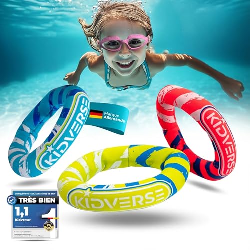 KIDVERSE Anneaux de plongée pour Enfants - Jouets de plongée sécurisés - Jeux colorés pour Les Enfants à la Piscine