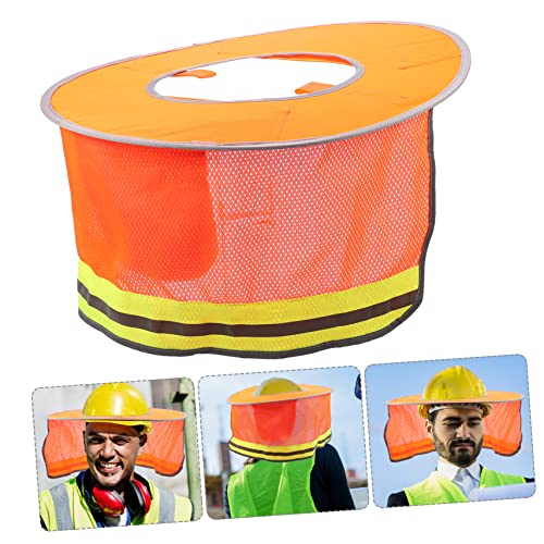 Villful Helmet Sunshade Sun Visor Outdoor Light Covers Reflective Visor Hard Hat Sun Shield Hard Hat Neck Shield Full Mesh Neck Sun Shield Sun Shade For Hard Hat Hard Hat Sun Shade Orange #TOP3