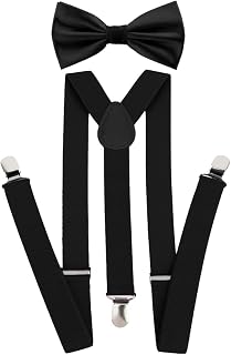 Kit Suspensório + Gravata Borboleta Infantil