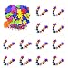 Fun Express - Fabulous Foam Flower Leis - Craft Kits - Kids Jewelry Craft Kits - Kids Necklace - 12 Pieces