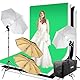 Fotostudio Set mit 2x3M Hintergrundsystem Softbox Fotoschirm Greenscreen Set für Porträt Produktfotografie