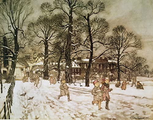 Impression d'affiches Arthur Rackham pour un salon chaleureux en hiver