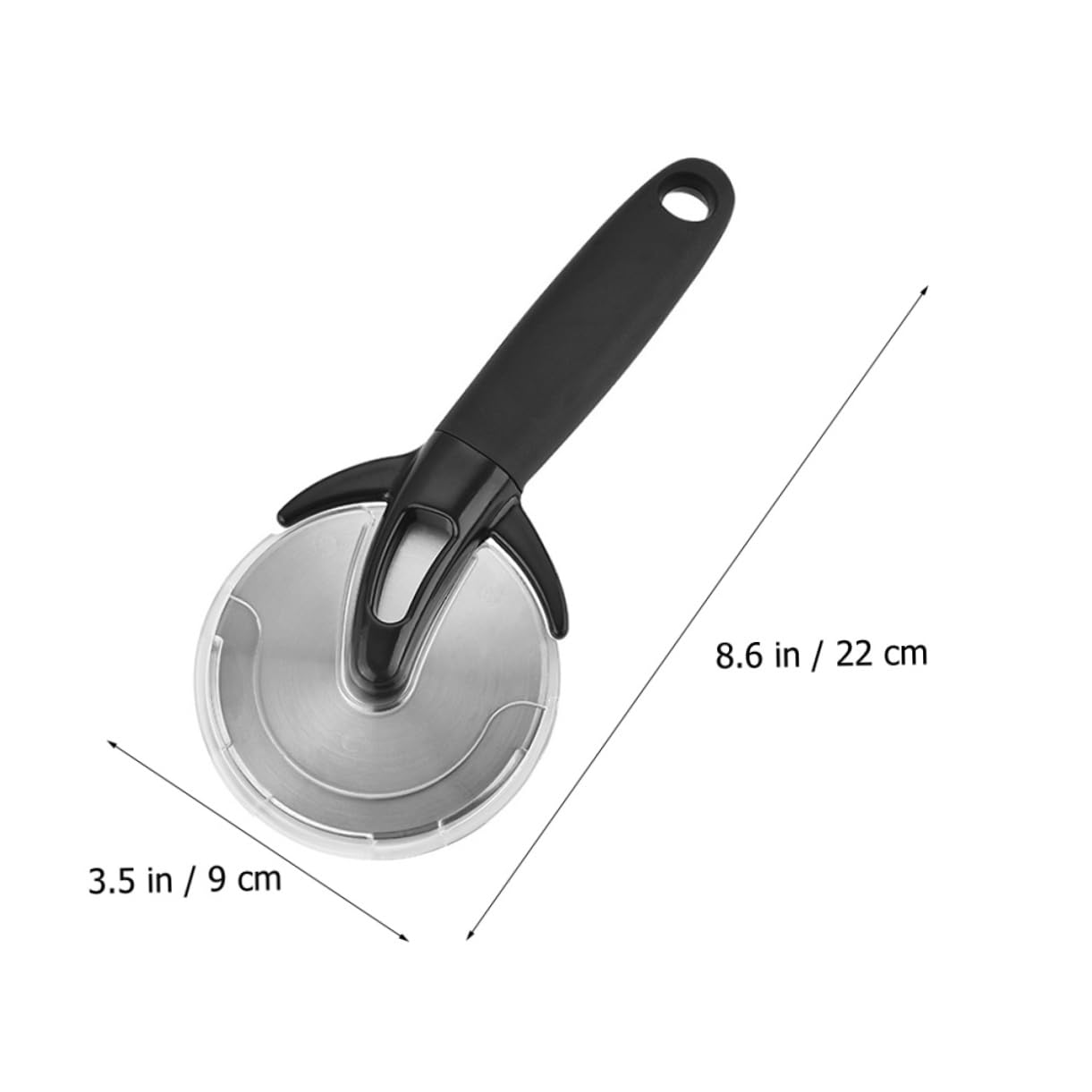 KICHOUSE Multi Function Pizza Slicer Wheel Stainless Steel Cutter with Non Slip Handle Kitchen Accessory for Effortless Pizza Cheese and Dough Cutting