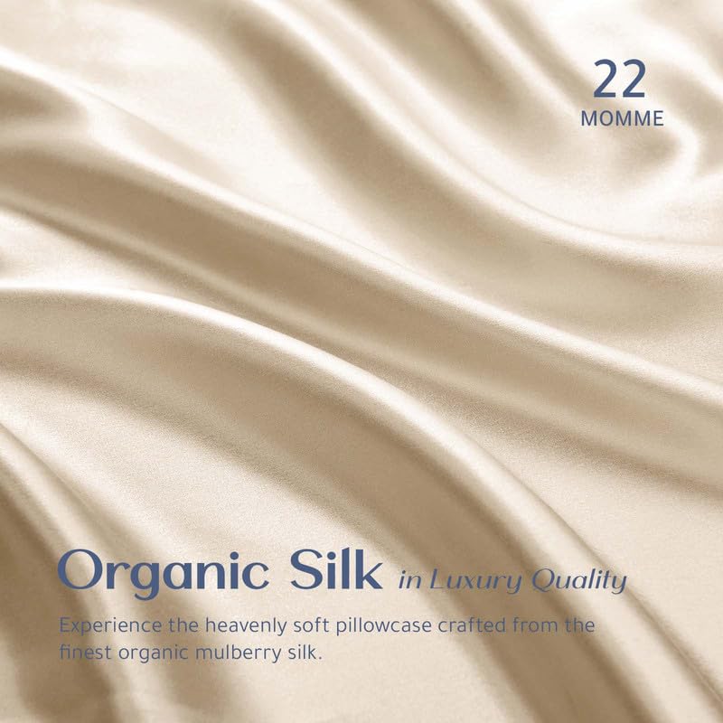 RENESSY Premium Silk Pillowcase 100% Organic Mulberry Silk, 22 Momme, Grade 6A, Oeko-Tex Certified in Germany - Image 2