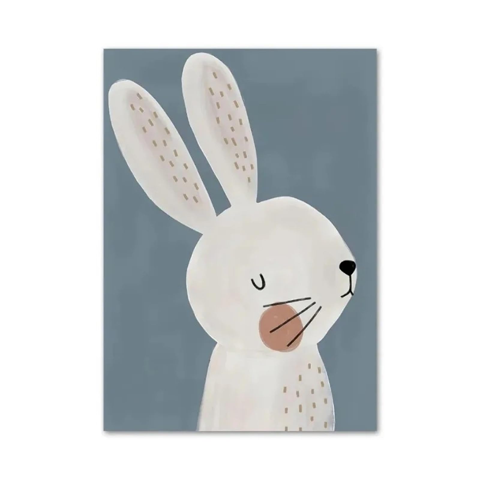 Xenite F Wall Art Canvas Prints Canvas Painting Rabbit Cheetah Bear Panda Peace Pigeon Cute Wall Art Nordic Poster(,40X50cm)