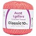 Coats Crochet 154-275 Aunt Lydia's Crochet, Cotton Classic Size 10, Coral