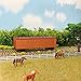 Evemodel C8747 1pc HO Scale 1:87 40' Wood Side Reefer 40ft Boxcar Model Railway Wagon (Yellow)