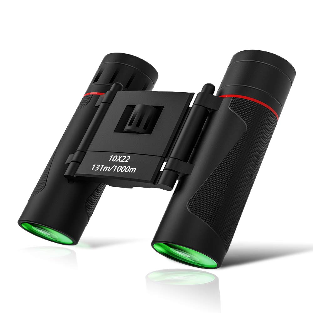 VoicrownSmall Binoculars for Bird Watching - 10x22 HD Shock Proof Mini Binoculars for Concert Theater Opera- Birthday Present for Girls & Boys, Top Outdoor Gift for Children, Kids Toy