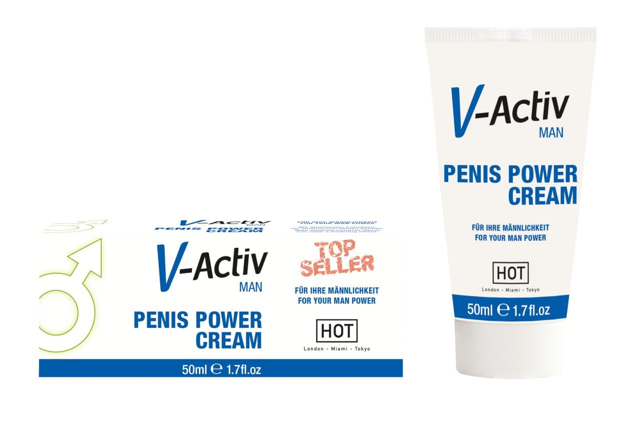 Hot Weiß V-Activ Penis Power Cream For Men, 50 Ml (1Er Pack)