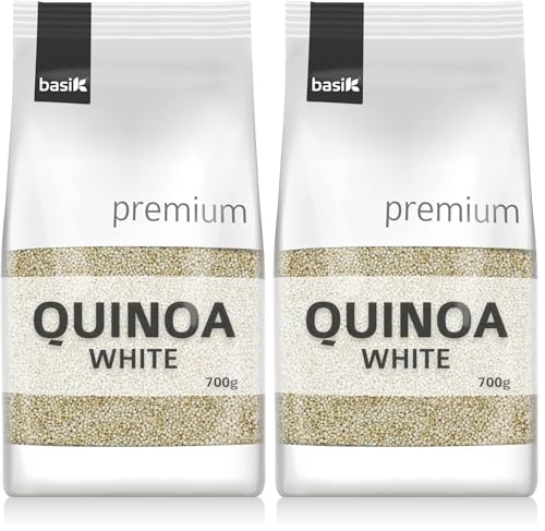 Basik White Quinoa Grain, 700g (Pack of 2)