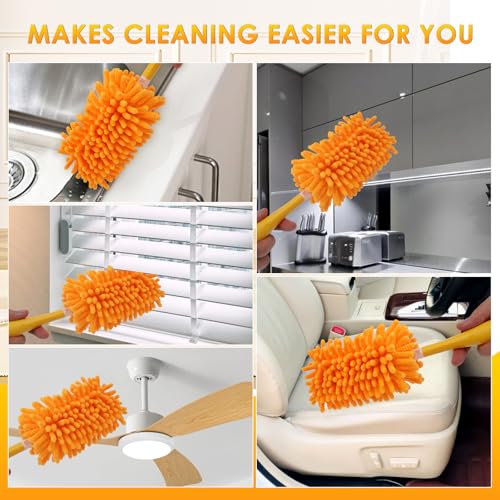 Image of Redones Dusters for Swiffer - Reusable Duster Refill Compatible with Swiffer Hand Duster, 360 Heavy Duty Dusters Refills 4 Pack(Handle is Not Included)
