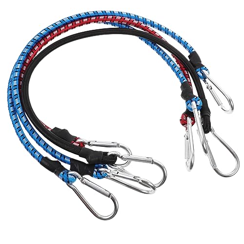 VICASKY 4pcs Luggage Straps Camping Straps for Suitcases Quick Release Travel Portable Luggage Storage Elastic Rope Hooks