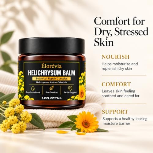 Helichrysum Balm, Botanical Moisturizing Balm with Helichrysum, Olive Oil, Sweet Almond Oil, Beeswax, Arnica & Calendula, for Dry Skin & Skin Barrier Support, 2.43 fl oz / 72 ml — 사진 6