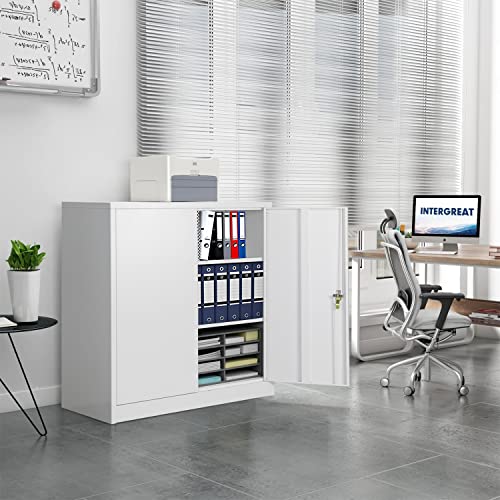 image for INTERGREAT Metal Storage Cabinet with Doors, Locking Steel Storage Cab
