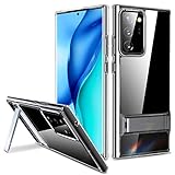 torras freedom series designed for samsung galaxy note 20 ultra case upgraded military armor level shockproof protective slim hard phone case with metal kickstand transparent