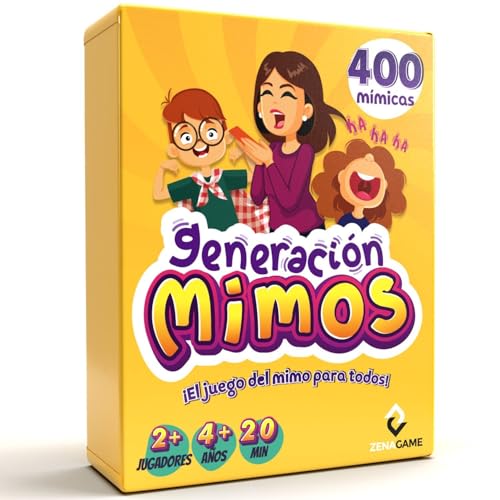 ZENAGAME Jogo de tabuleiro familiar - jogo de imitações - presente original marca conjunto de gestos para todos adultos e crianças a partir de 4 anos