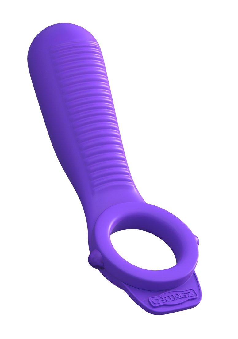 Anillo vibrador para noches románticas y juegos de pareja en color lila 8