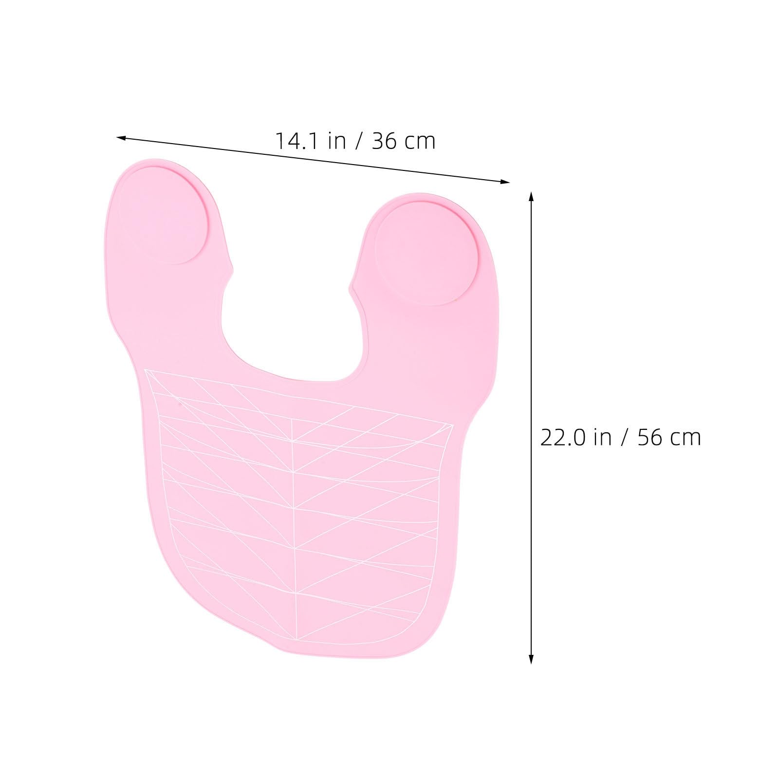 GALPADA 2 Pièces Cape de Coiffure en Silicone Large Col Souple, Rose pour