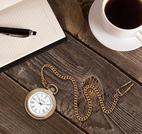 Image of Big Ben Ashton Pocket Watch, Gold-Tone Finish /Mahogany Stain Box