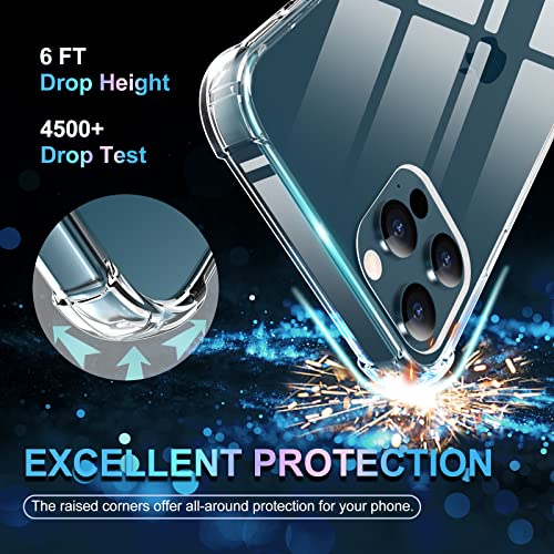 Pepmune For Iphone 12 Pro Max Case [Hard Back] [Shock-Absorption] Four Corner Bumpers Anti-Scratches Protective Apple Iphone 12 Pro Max Phone Case 6.7 Inch Clear #TOP3