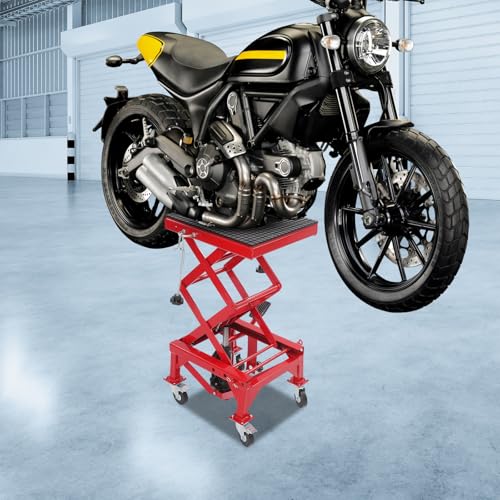 Plataforma elevadora hidráulica para motocicleta ajustable a 87 cm 7