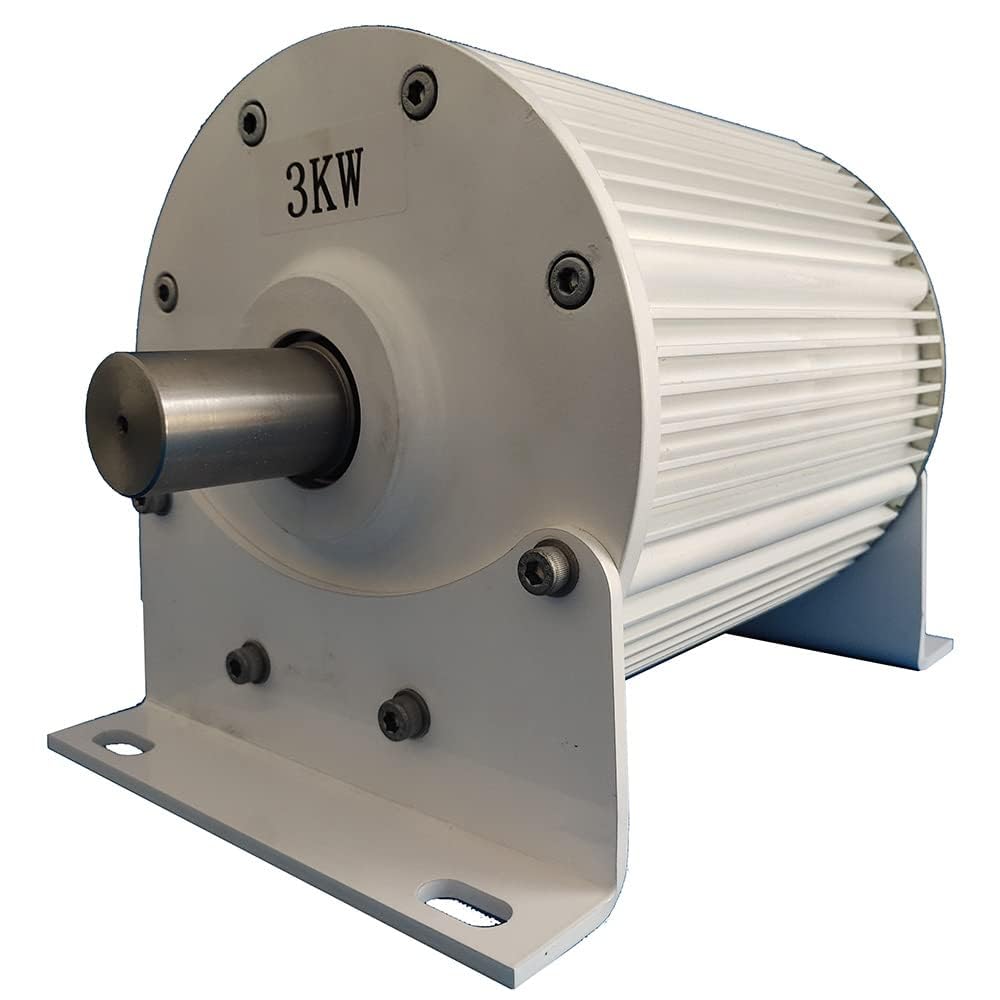 Generador magnético permanente de 3 kW sin transmisión, corriente alterna trifásica 48 V/96 V/120 V/220 V/380 V, 333 rpm, turbina de viento y agua, alternador hidroeléctrico con salida AC de 3 fases