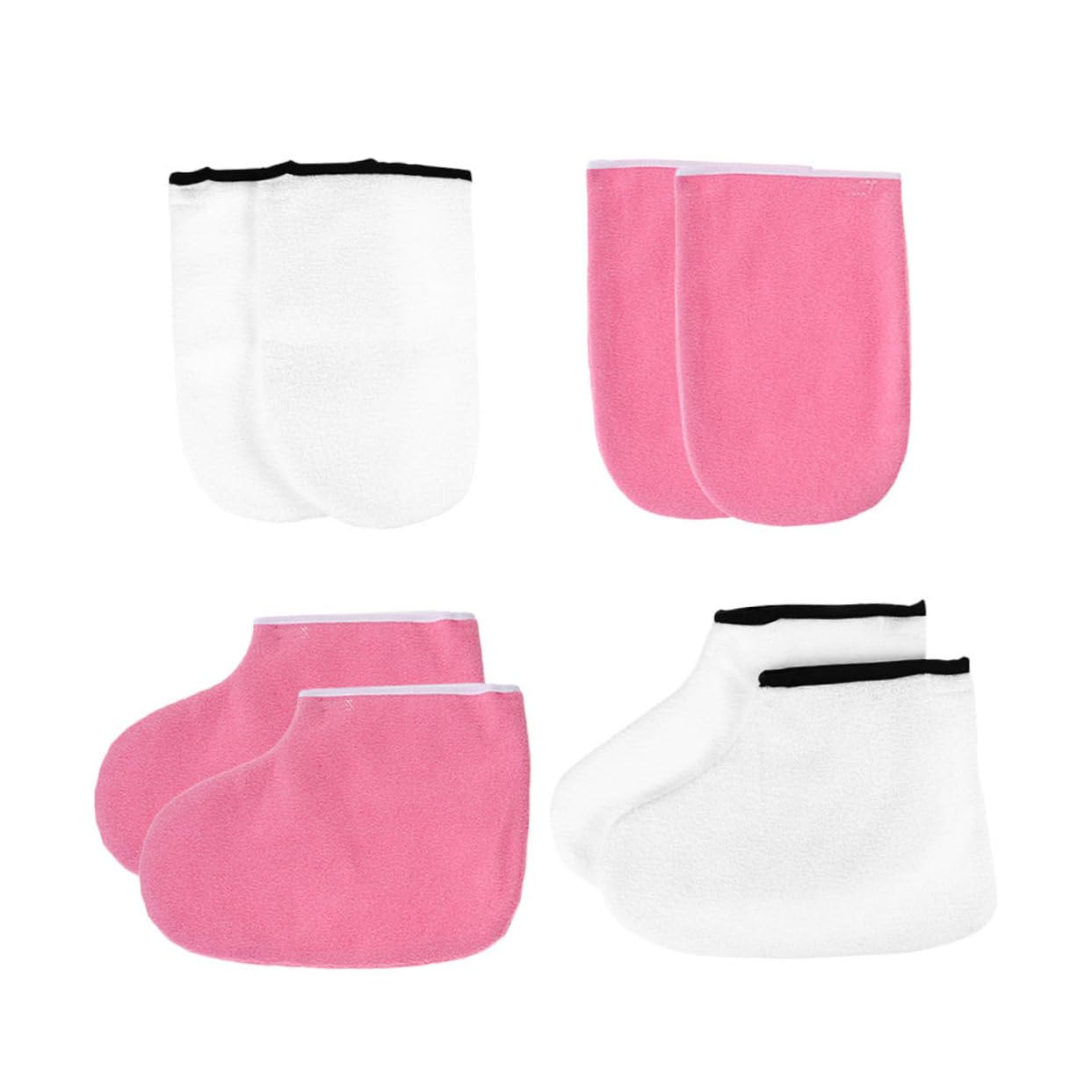 FRCOLOR 2juegos Mascarilla para Pies de Manicura Funda para Calentar Cera Herramienta de Spa para Manos y Pies