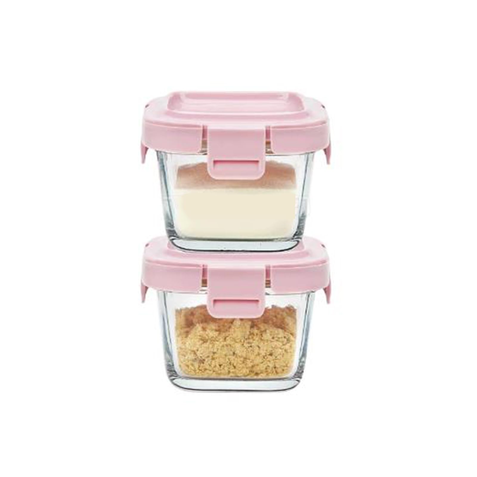 JATIBOSH Leakproof Food Storage Containers | 180Ml | Airtight, Stackable and Nestable Meal Prep Containers with Lids | School Lunch Boxes | BPA-Free, for Microwave Ovens, Refrigerators, Etc.
